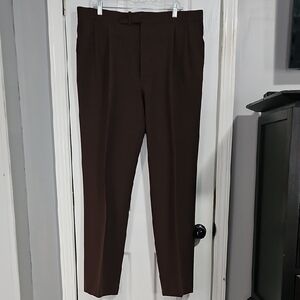 Elegant Men's Brown Dress Trousers